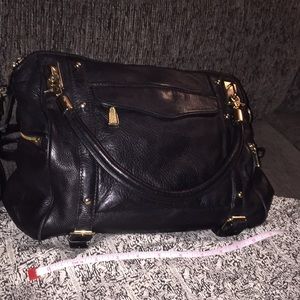 Rebecca Minkoff Black Leather Cupid Satchel